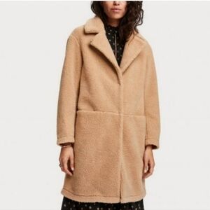 Scotch & Soda Teddy sand long jacket